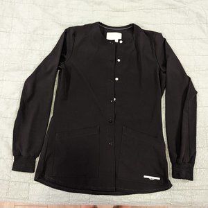 Sketchers Polyester Snap Scrub Jacket X-Small Black